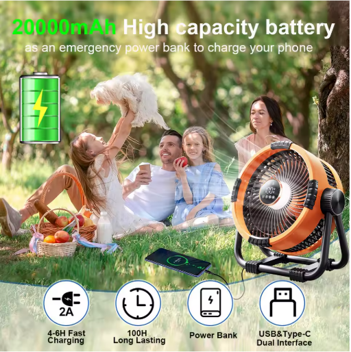 20000mAh Fan